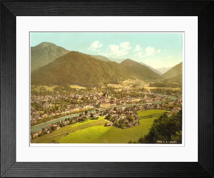 Framed Print : Ischl, general view, Upper Austria, Austro-Hungary Framed Print : Ischl, general view, Upper Austria, Austro-Hungary