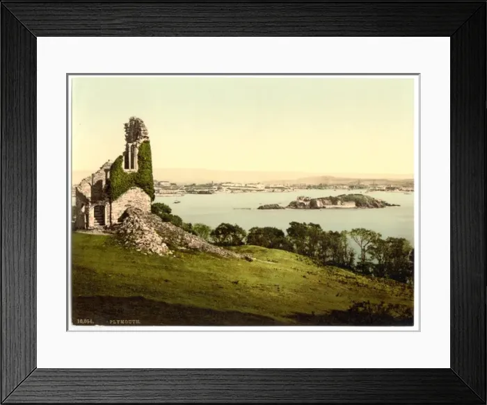 Framed Print : From Mount Edgcumbe, Plymouth, England Framed Print : From Mount Edgcumbe, Plymouth, England