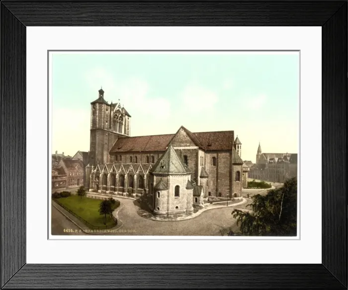 Framed Print : The cathedral, Brunswick (i. e. Braunschweig), Germany Framed Print : The cathedral, Brunswick (i. e. Braunschweig), Germany
