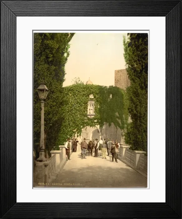 Framed Print : Ragusa, Pilli, (i. e. Pille), Gate, Dalmatia, Austro-Hungary Framed Print : Ragusa, Pilli, (i. e. Pille), Gate, Dalmatia, Austro-Hungary