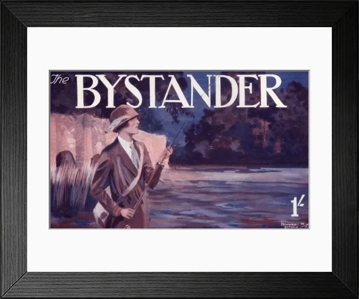 Framed Print : Bystander masthead design, 1927 - Fishing Framed Print : Bystander masthead design, 1927 - Fishing