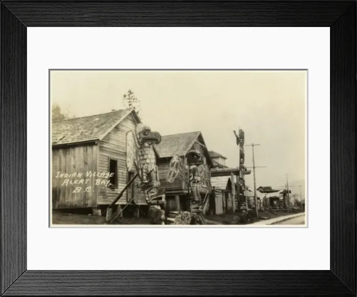 Framed Print : The Indian village at Alert Bay. Canada Framed Print : The Indian village at Alert Bay. Canada