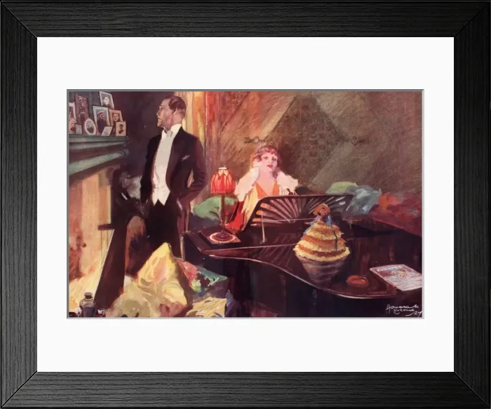 Framed Print : Chorus Gentlemen by Howard K. Elcock