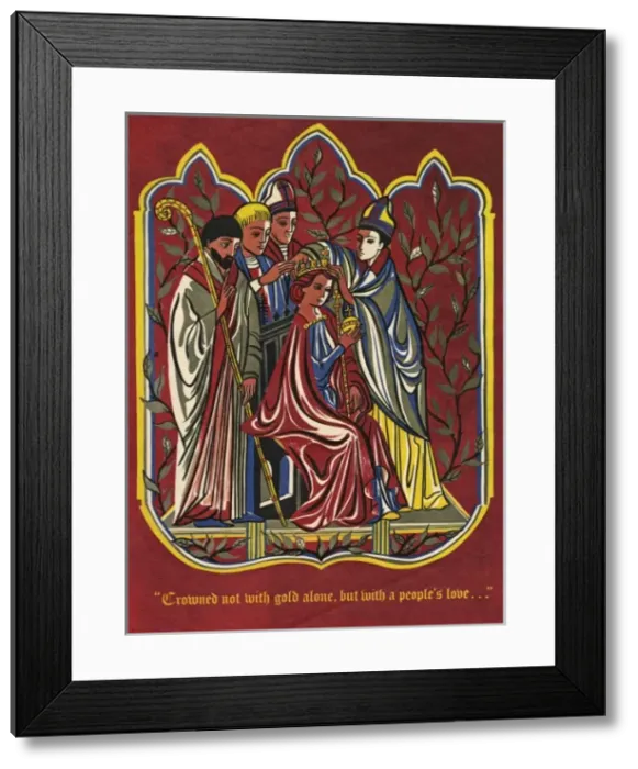 Framed Print : Medieval style Coronation Framed Print : Medieval style Coronation