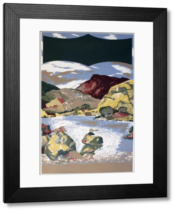 Framed Print : Scottish Loch - poster design for Western SMT Coach Tours Framed Print : Scottish Loch - poster design for Western SMT Coach Tours