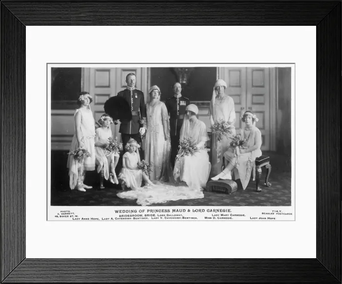 Framed Print : The Wedding of Princess Maud and Lord Carnegie Framed Print : The Wedding of Princess Maud and Lord Carnegie