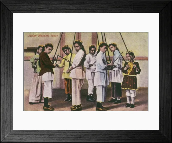 Framed Print : Indian Maypole Dance Framed Print : Indian Maypole Dance