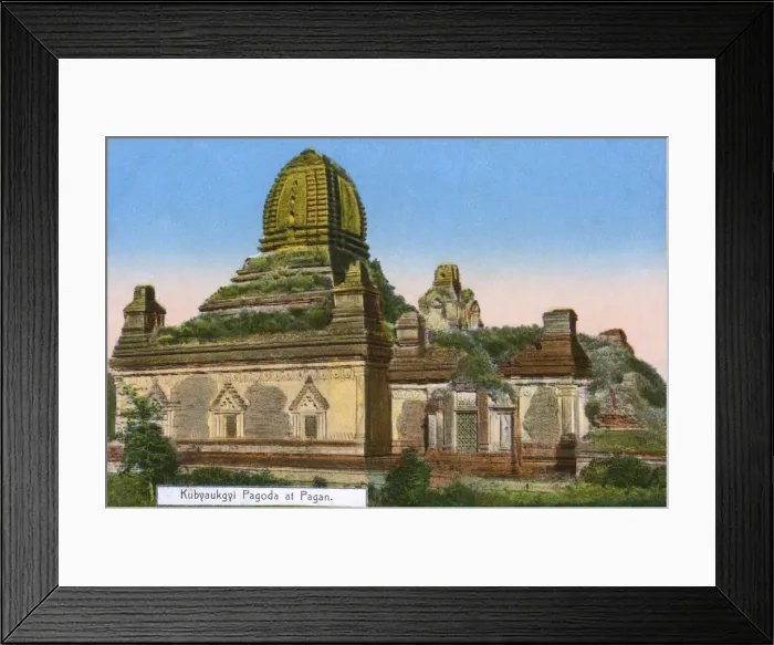 Framed Print : Myanmar (Burma) - Gubyaukgyi Pagoda at Bagan Framed Print : Myanmar (Burma) - Gubyaukgyi Pagoda at Bagan