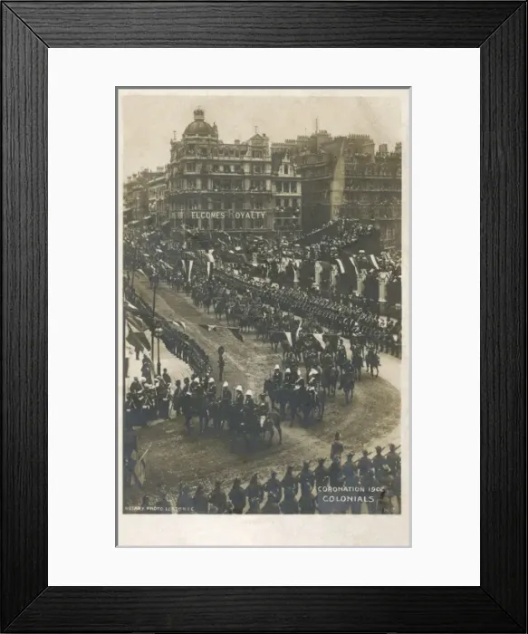 Framed Print : The coronation parade of Edward VII Framed Print : The coronation parade of Edward VII