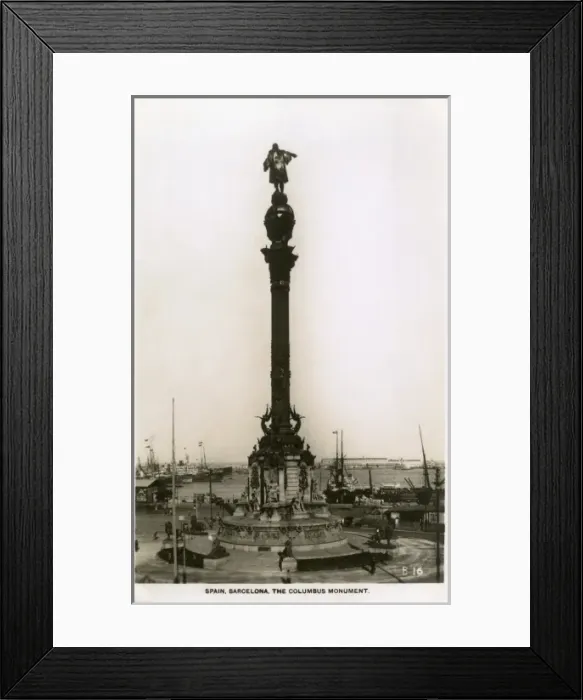 Framed Print : Columbus Monument at Barcelona, Spain Framed Print : Columbus Monument at Barcelona, Spain