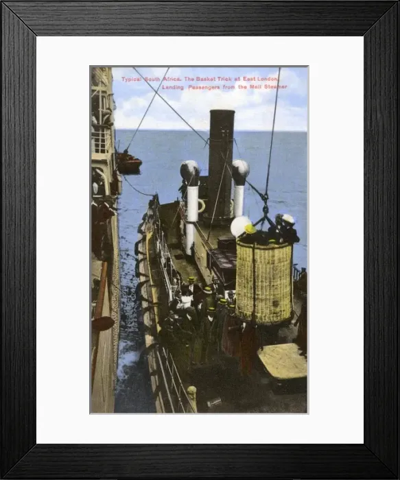 Framed Print : South Africa - Transfer by basket at East London Framed Print : South Africa - Transfer by basket at East London
