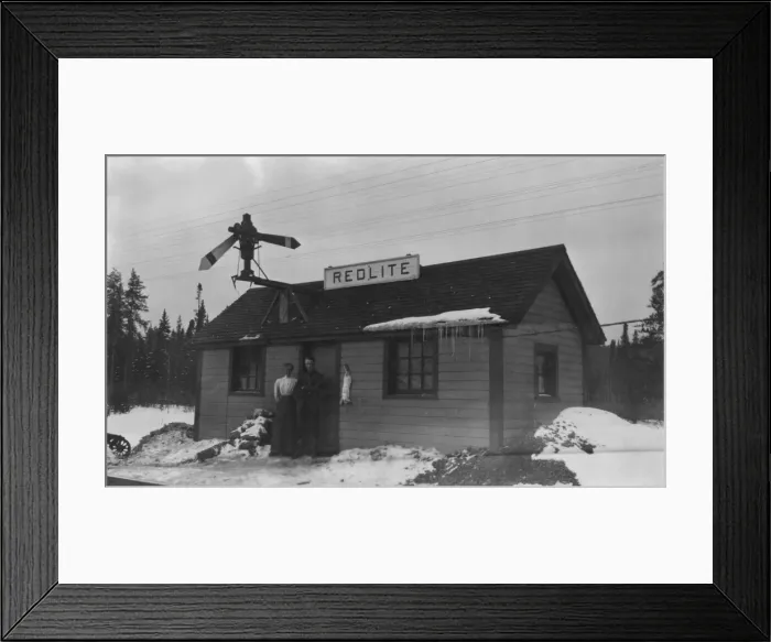 Framed Print : Redlite station, near White River in Canada Framed Print : Redlite station, near White River in Canada