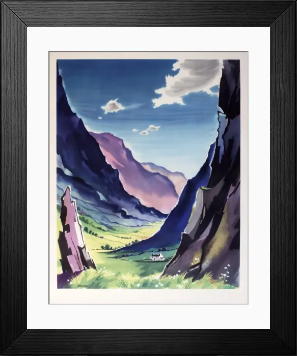 Framed Print : Scottish Highland Valley Framed Print : Scottish Highland Valley