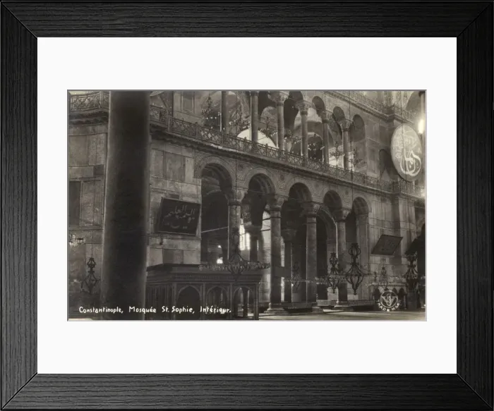Framed Print : Turkey - Istanbul - Ayasofya Interior Framed Print : Turkey - Istanbul - Ayasofya Interior