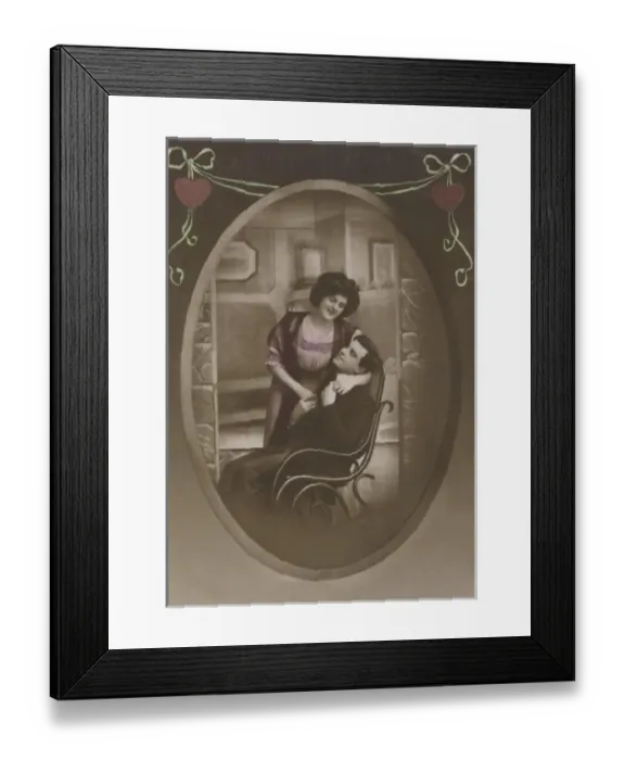 Framed Print : Couple embracing Framed Print : Couple embracing