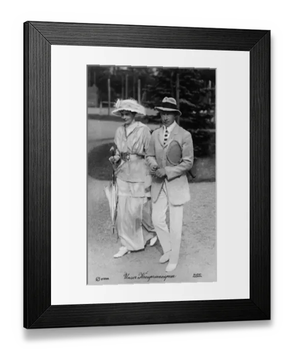 Framed Print : William the German Crown Prince and his wife Framed Print : William the German Crown Prince and his wife