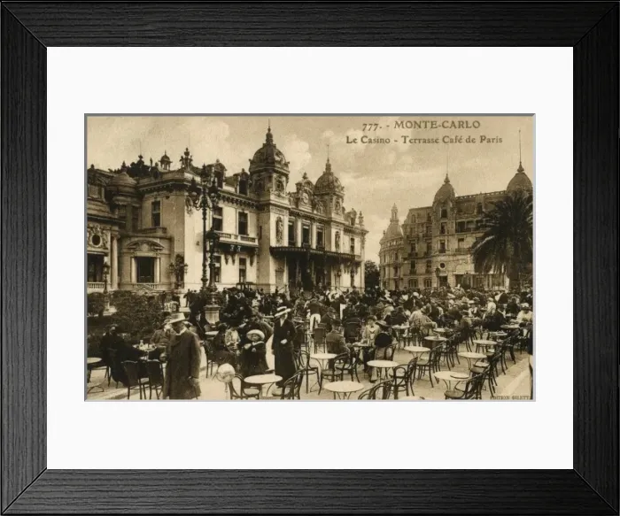 Framed Print : The parisian style cafe outside the Monte Carlo casino Framed Print : The parisian style cafe outside the Monte Carlo casino