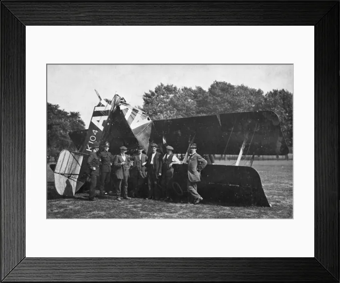 Framed Print : A crashed biplane Framed Print : A crashed biplane