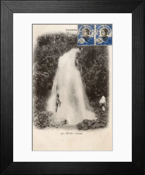 Framed Print : Waterfall - Vietnam - Tonkin Province Framed Print : Waterfall - Vietnam - Tonkin Province