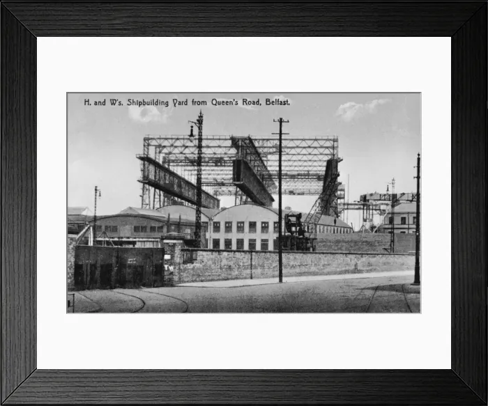 Framed Print : Harland and Wolffs ship building yard Framed Print : Harland and Wolffs ship building yard