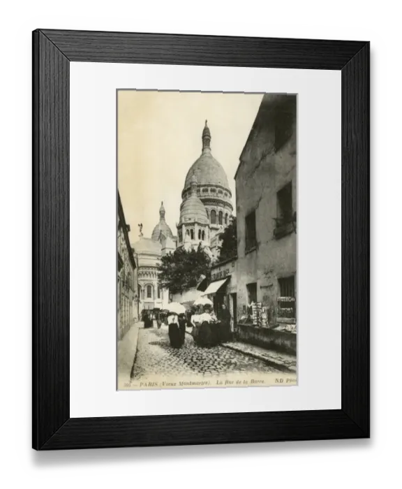 Framed Print : The view of Montmartre in Paris Framed Print : The view of Montmartre in Paris
