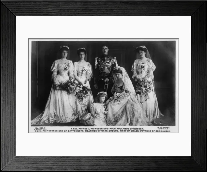 Framed Print : Prince & Princess Gustavus Adolphus of Sweden Framed Print : Prince & Princess Gustavus Adolphus of Sweden