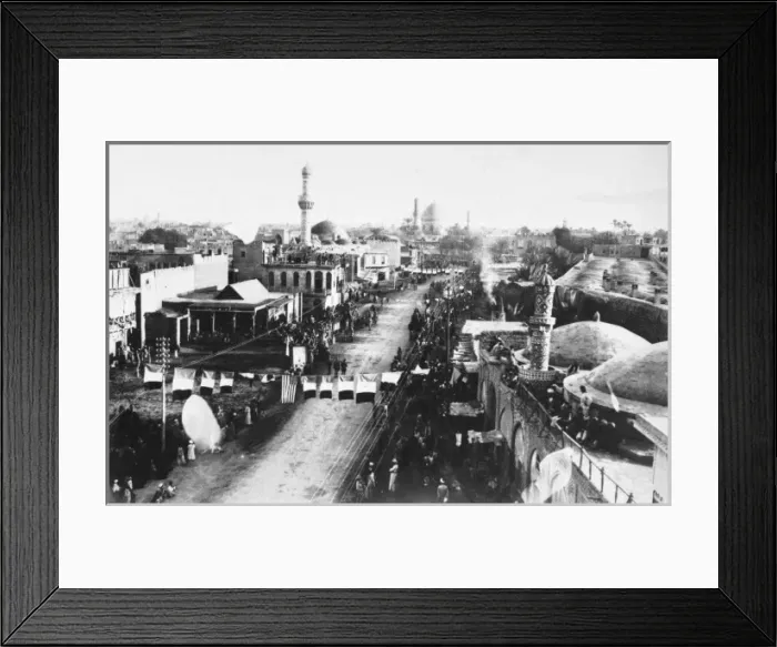Framed Print : Baghdad street view in 1917 Framed Print : Baghdad street view in 1917