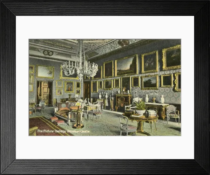Framed Print : The Picture Gallery, Windsor Castle Framed Print : The Picture Gallery, Windsor Castle