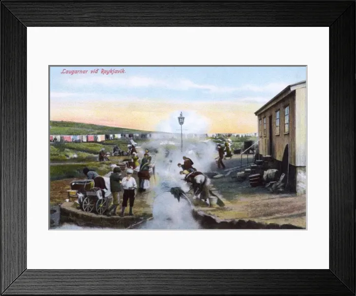 Framed Print : Laundry in a hot spring - Reykjavik, Iceland Framed Print : Laundry in a hot spring - Reykjavik, Iceland