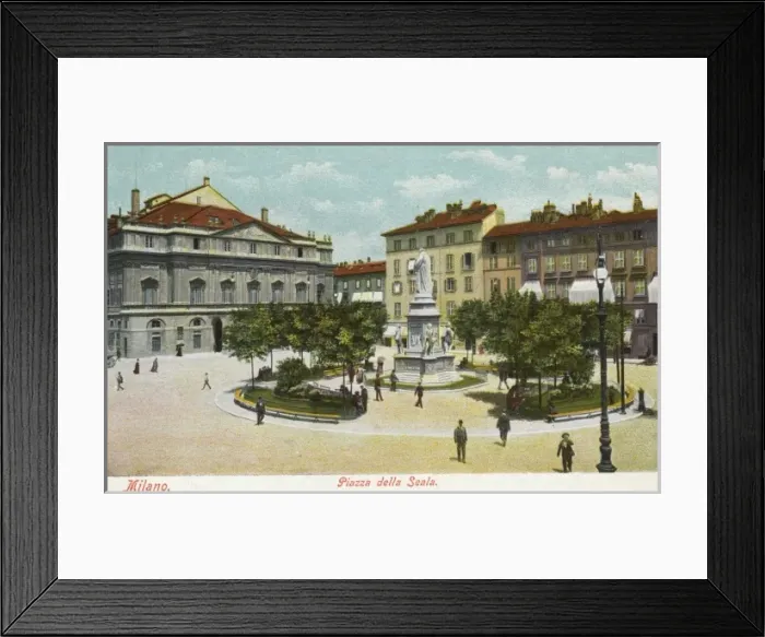 Framed Print : The Piazza della Scala Framed Print : The Piazza della Scala