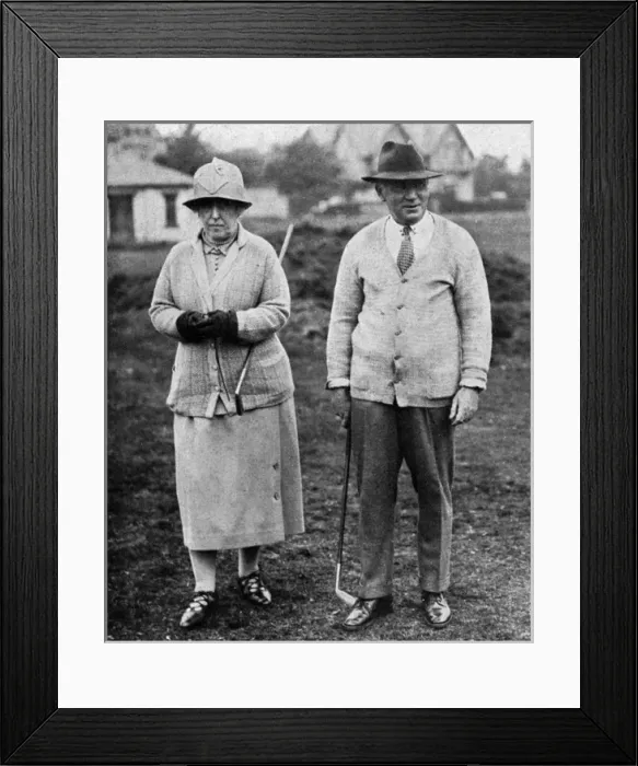 Framed Print : Princess Helena Victoria playing golf at North Berwick Framed Print : Princess Helena Victoria playing golf at North Berwick