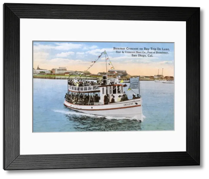 Framed Print : Crescent Steamer - Boat Trip de Luxe - San Diego, California Framed Print : Crescent Steamer - Boat Trip de Luxe - San Diego, California