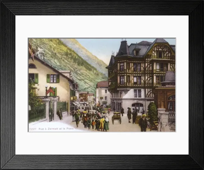 Framed Print : Zermatt, Switzerland - Post Office Framed Print : Zermatt, Switzerland - Post Office
