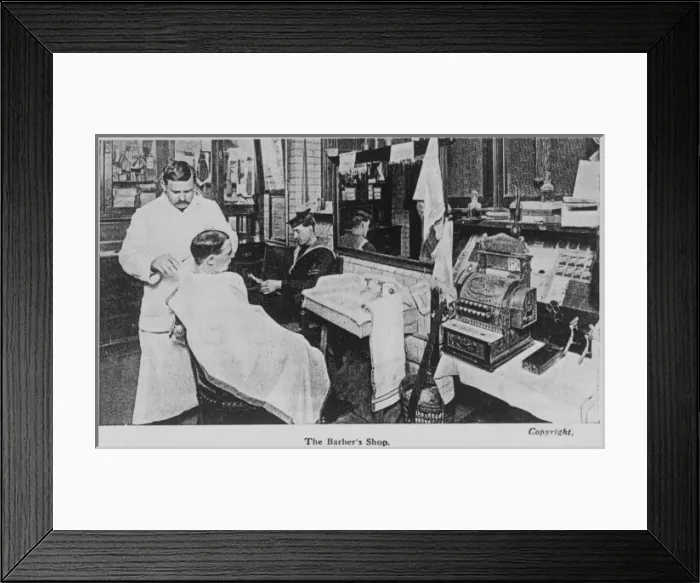 Framed Print : An old fashioned barbers shop Framed Print : An old fashioned barbers shop