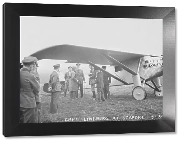 Charles A. Lindbergh with his Plane, Spirit of St. Louis