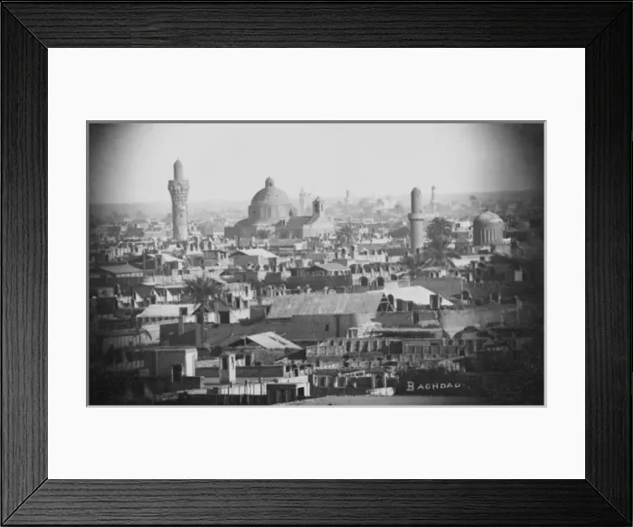 Framed Print : Baghdad skyline in 1917 Framed Print : Baghdad skyline in 1917