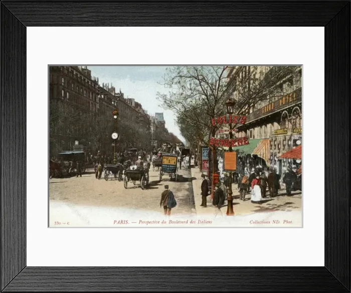 Framed Print : View of the Boulevard des Italiens. Paris Framed Print : View of the Boulevard des Italiens. Paris