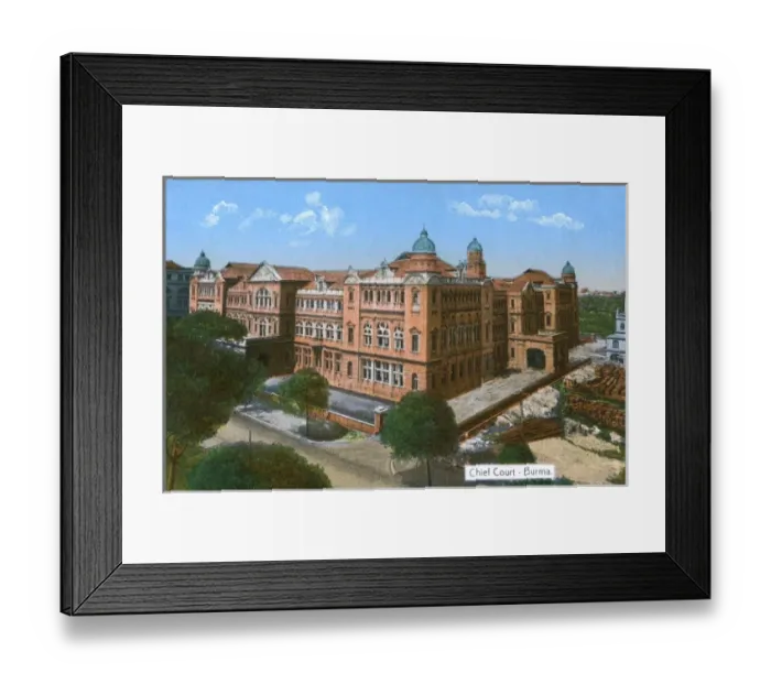 Framed Print : Myanmar - The Chief Court Framed Print : Myanmar - The Chief Court