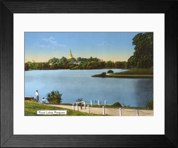 Framed Print : Myanmar (Burma) - Royal Lakes, Rangoon Framed Print : Myanmar (Burma) - Royal Lakes, Rangoon