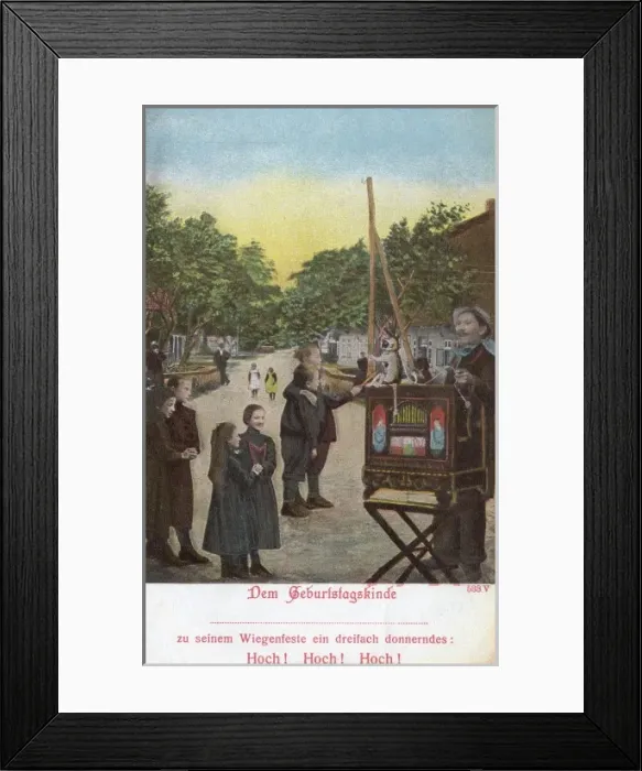 Framed Print : German Organ Grinder Framed Print : German Organ Grinder