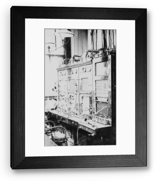 Framed Print : An example of an early telephone switchboard Framed Print : An example of an early telephone switchboard