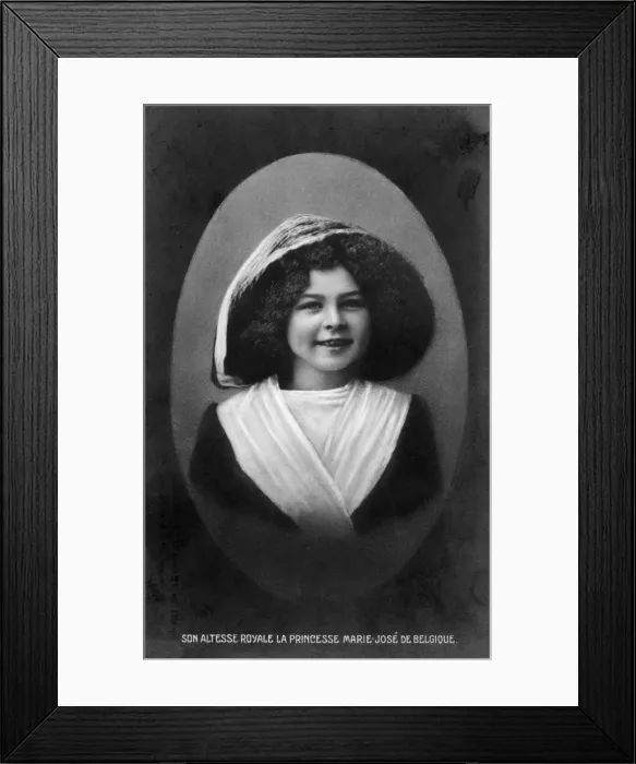 Framed Print : Princess Marie-Jose of Belgium Framed Print : Princess Marie-Jose of Belgium
