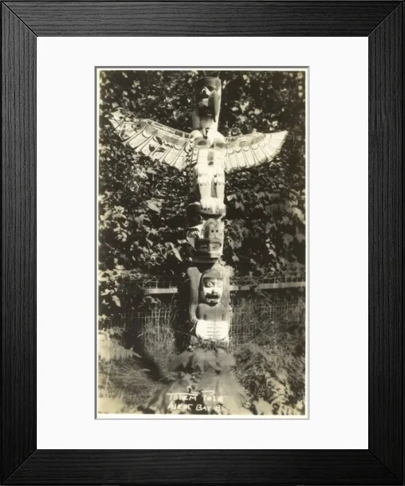 Framed Print : An American Indian totem pole Framed Print : An American Indian totem pole