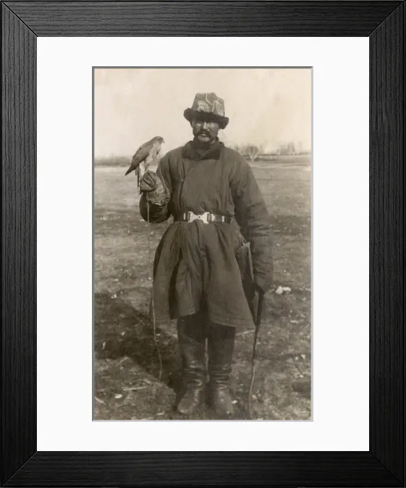 Framed Print : Russian Falconer Framed Print : Russian Falconer