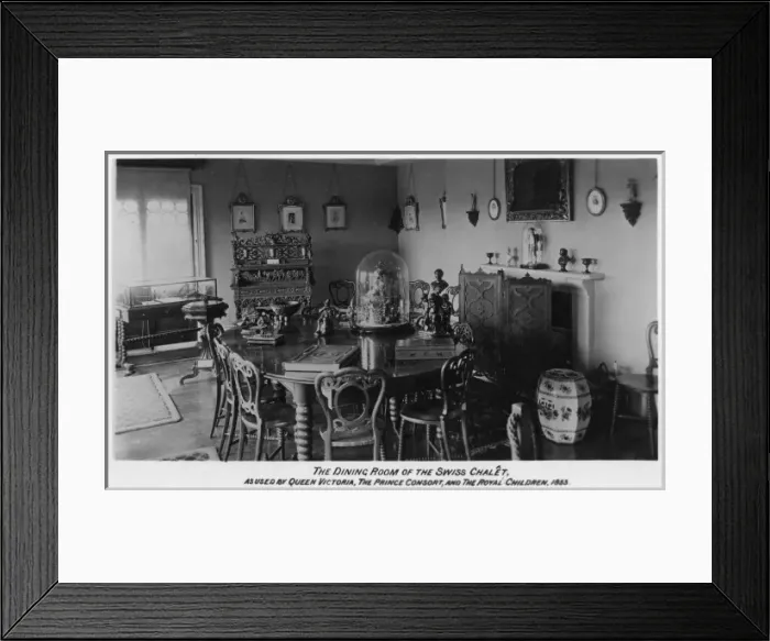 Framed Print : The dining room of the Swiss Cottage Framed Print : The dining room of the Swiss Cottage