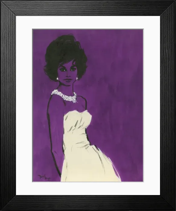 Framed Print : Purple woman by David Wright Framed Print : Purple woman by David Wright