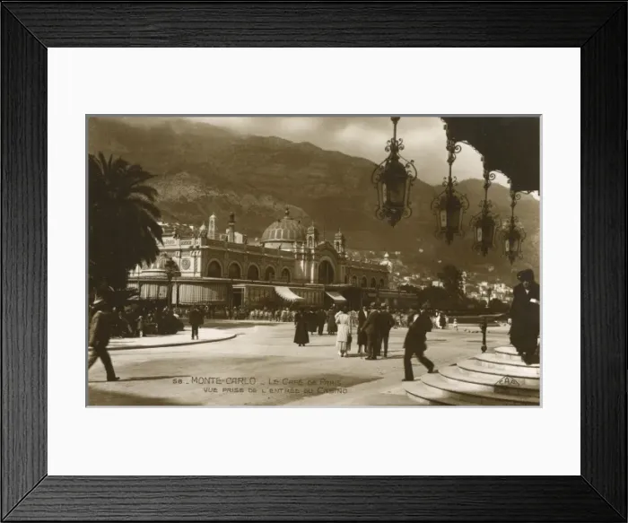 Framed Print : The Monte Carlo parisian cafe Framed Print : The Monte Carlo parisian cafe