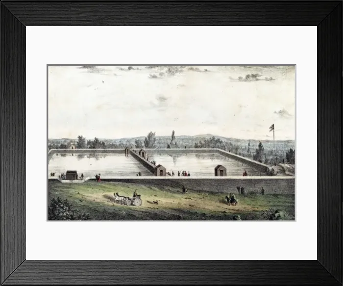 Framed Print : View of the Great Receiving Reservoir Framed Print : View of the Great Receiving Reservoir