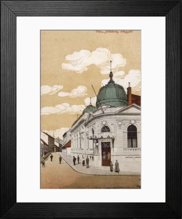 Framed Print : Pecs, Hungary - Charitable Womens Association Building Framed Print : Pecs, Hungary - Charitable Womens Association Building