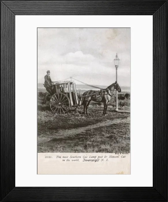 Framed Print : Invercargill, New Zealand - Most Southern Gas Lampost Framed Print : Invercargill, New Zealand - Most Southern Gas Lampost